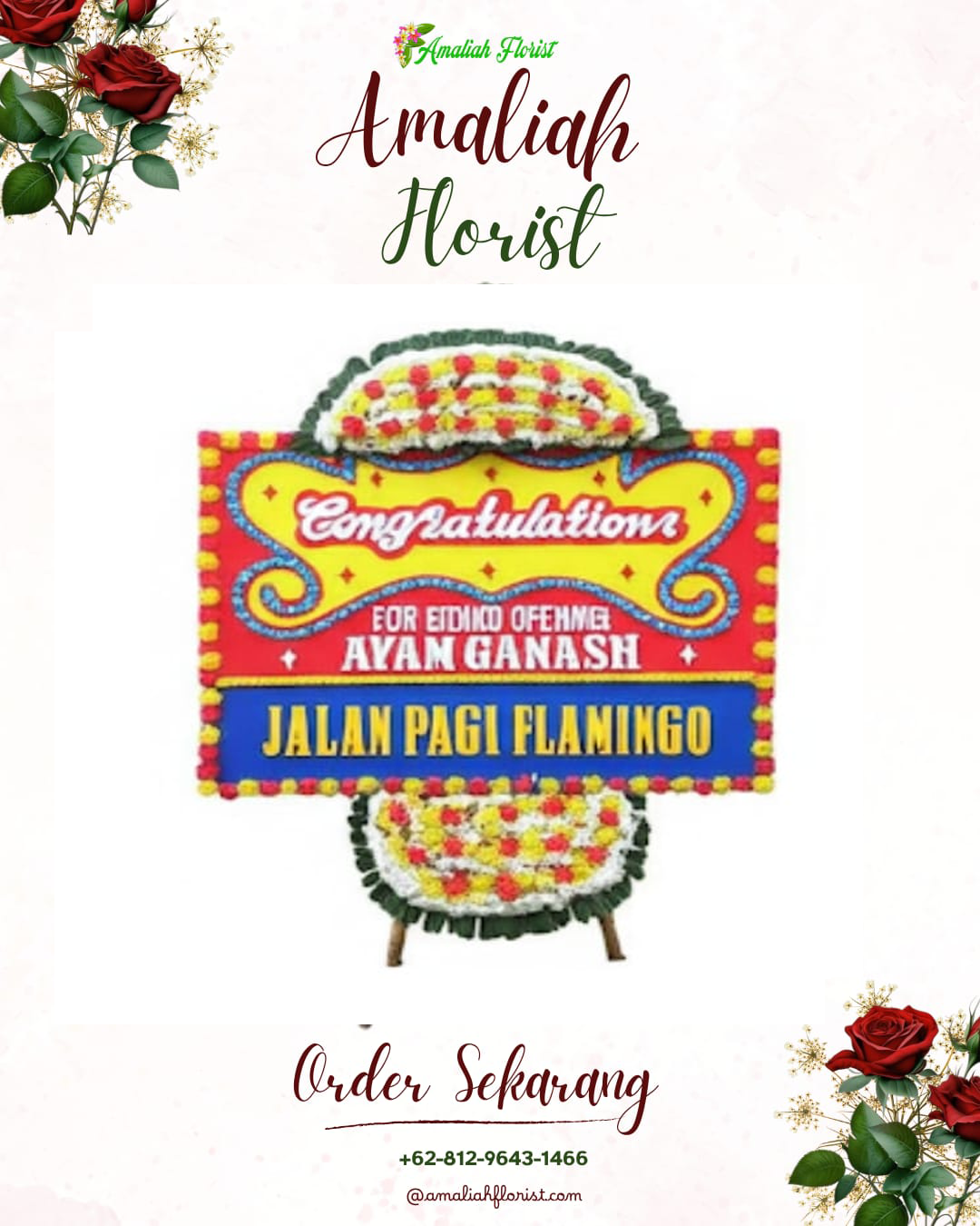 Sewa Papan Bunga Dander